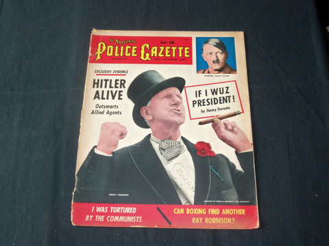 1952 NOVEMBER THE NATIONAL POLICE GAZETTE MAGAZINE - JIMMY DURANTE - B 5653