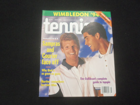 1994 JULY TENNIS MAGAZINE - PETE SAMPRAS AND JIM COURIER - ST 201L
