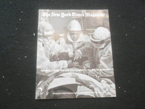 2020 APRIL 19 THE NEW YORK TIMES MAGAZINE - PANDEMIC IN NYC HOSPITALS - SP 8010A