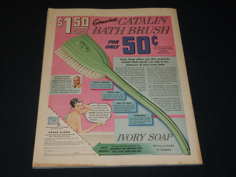 1938 OCTOBER LADIES HOME JOURNAL MAGAZINE - NICE COVER - COCA-COLA AD - F 330