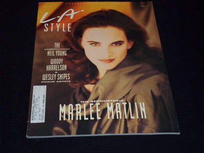 1992 MARCH L.A. STYLE MAGAZINE - MARLEE MATLIN FRONT COVER - E 20199