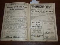 1902 MARCH 10 BOSTON THEATRE OPERA PROGRAM - LAWRENCE MCCARTY - K 1188