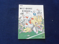 1958 NOV 1 HIGH SCHOOL FOOTBALL PROGRAM - WEST ORANGE VS. BLOOMFIELD - J 8446