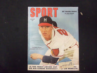 1953 AUGUST SPORT MAGAZINE - WARREN SPAHN COVER - GREAT PHOTOS - ST 3506