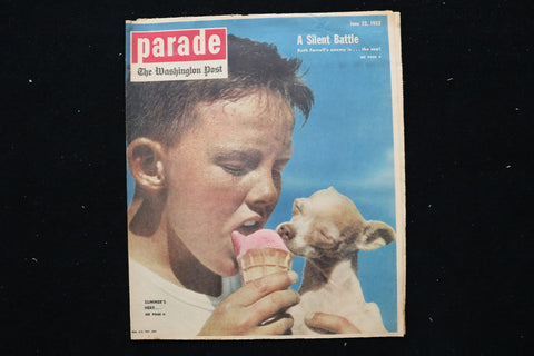 1952 JUNE 22 PARADE MAGAZINE - SUMMER'S HERE COVER - E 25407