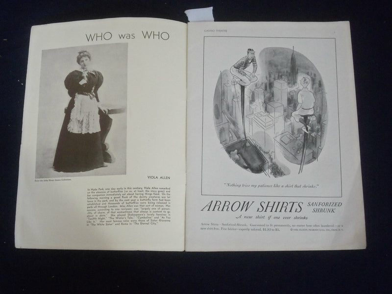 1932 OCTOBER 3 PLAYBILL PROGRAM - SHOW BOAT - HELEN MORGAN - J 6469