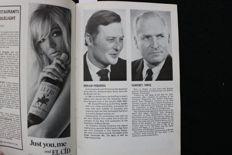 1969 CONDUCT UNBECOMING PROGRAM - QUEEN'S THEATRE - JEREMY CLYDE - K 2382