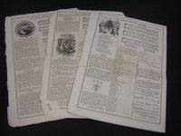 1866 THE YOUTH'S TEMPERANCE BANNER NEWSPAPER LOT OF 3 - VOLUME 1 ISSUES- NP 2051
