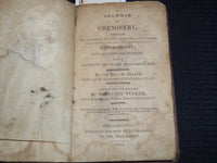 1810 A GRAMMAR OF CHEMISTRY BOOK BY REV. D. BLAIR & BENJAMIN TUCKER - J 8135