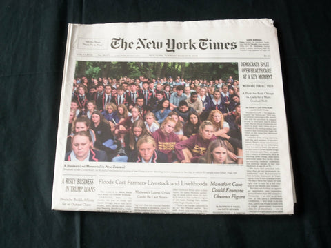 2019 MARCH 19 NEW YORK TIMES - DEMOCRATS SPLIT OVER HEALTH CARE AT A KEY MOMENT