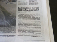 2012 NOVEMBER 1 THE STAR-LEDGER NEWSPAPER - PURE HELL-SANDY STORM - NP 2451