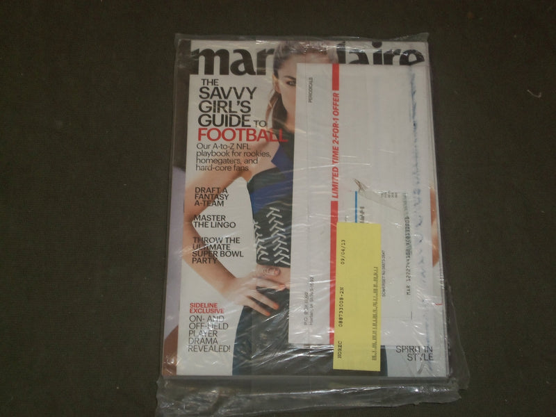 2013 SEPTEMBER MARIE CLAIRE MAGAZINE - ZOOEY DESCHANEL COVER - B 3357
