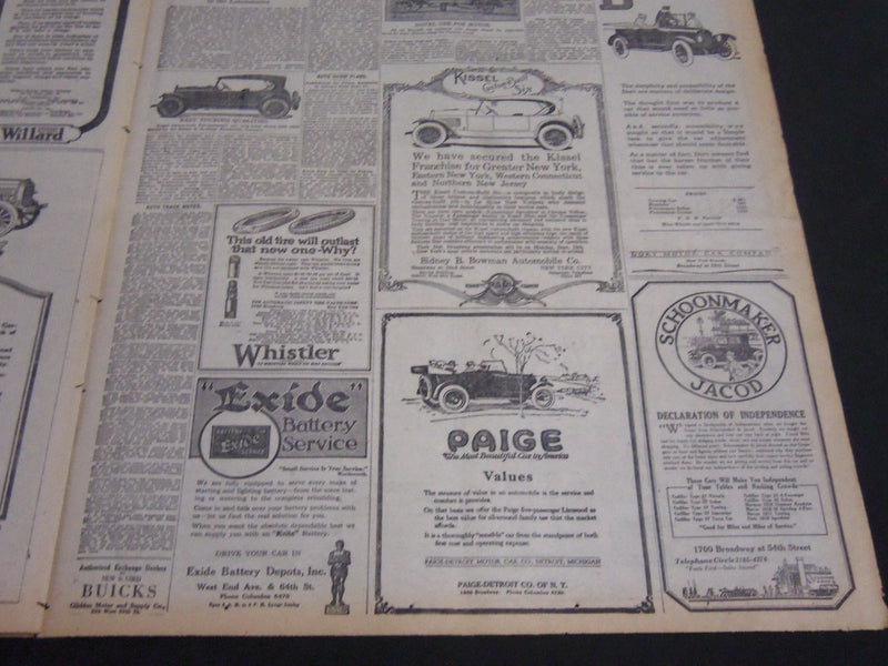 1919 SEPT 14 NY TIMES ARTICLES & DRAMA - VASTNESS OF HOOVER'S WORK - NT 7103