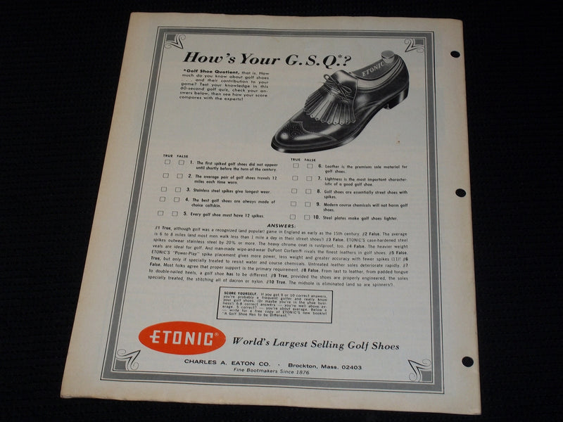1965 AUGUST 27 GOLF WORLD MAGAZINE - ROANOKE ISLAND GC NC FRONT COVER - E 7344