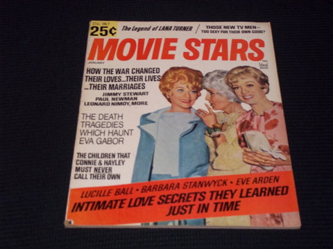 1968 JANUARY MOVIE STARS MAGAZINE - LUCILLE BALL COVER - E 15554