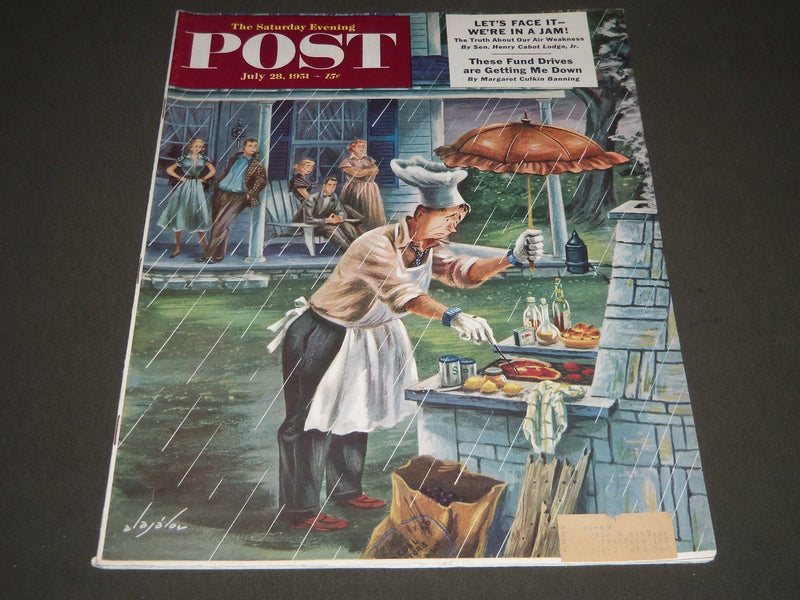 1951 JULY 28 THE SATURDAY EVENING POST MAGAZINE - ILLUSTRATED COVER - SP 1878