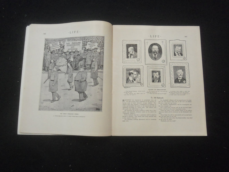 1913 FEBRUARY 20 LIFE MAGAZINE - HUSBANDETTE'S NUMBER - ANCIENT HISTORY - L 757F