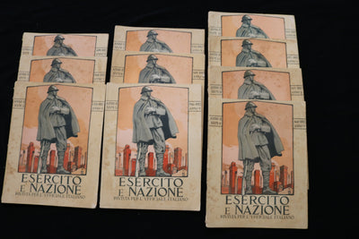 1927 ESERCITO E NAZIONE RIVISTA MAGAZINE - ITALIAN - LOT OF 10 - O 3692