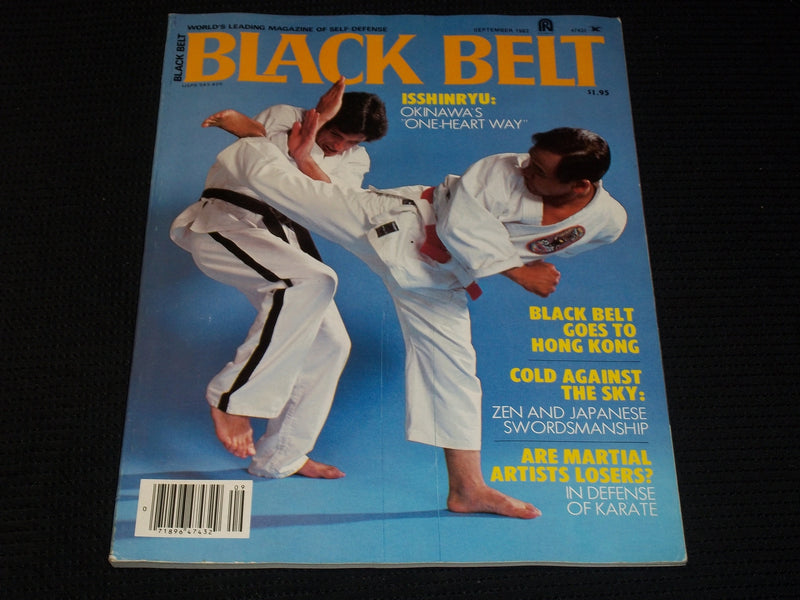 1982 SEPTEMBER BLACK BELT MAGAZINE - ISSHINRYU FRONT COVER - E 7840