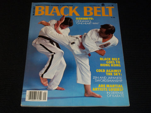 1982 SEPTEMBER BLACK BELT MAGAZINE - ISSHINRYU FRONT COVER - E 7840