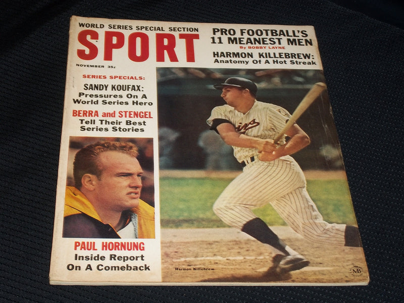 1964 NOVEMBER SPORT MAGAZINE - HARMON KILLEBREW COVER - E 238