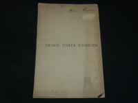 1874 DISCOURSE AT THE FUNERAL OF REV. FRANCIS TUCKER WASHBURN - J 6081