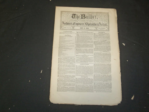 1865 JULY 15 THE BUILDER ARCHITECT MAGAZINE - ILLUSTRATIONS - ST 415W
