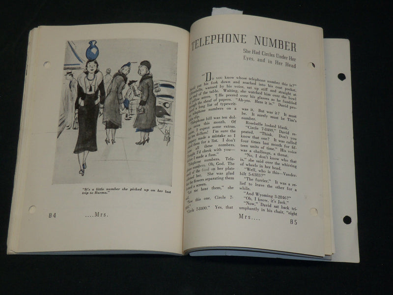 1938 MRS. THE LAST WORD IN A WOMAN'S MAGAZINE ISSUE NO. 1 - J 5954