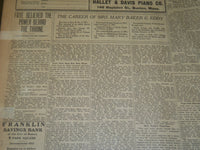 1906 OCTOBER 30 THE BOSTON HERALD - MRS. EDDY RECOGNIZED ON CONCORD - BH 91