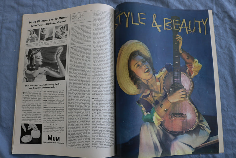 1940 SEPTEMBER MCCALL'S MAGAZINE - GONE TOMORROW BY JOHN P. MARQUAND - SP 4786B