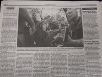 2001 DECEMBER 1 STAR LEDGER NEWSPAPER LOT 13 - GEORGE HARRISON DEAD - NP 1823