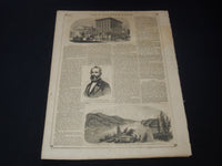 1858 MARCH 6 LIFE ILLUSTRATED NEWSPAPER - CAYUGA LAKE - NP 5896