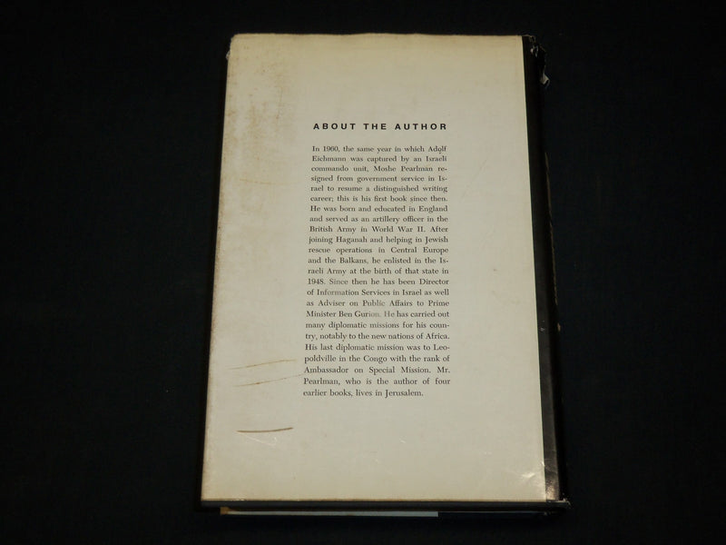 1963 THE CAPTURE AND TRIAL OF ADOLF EICHMANN HARDCOVER BOOK & LETTER - KD 6531
