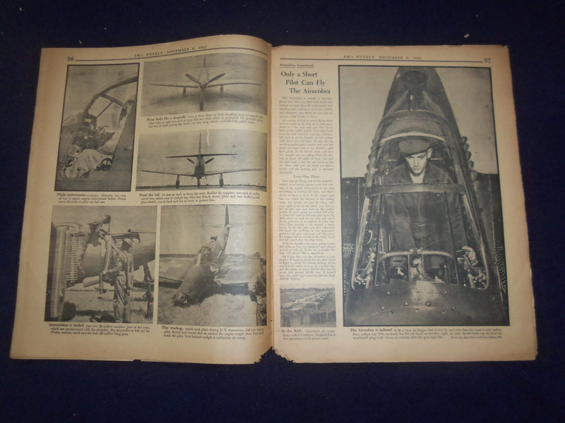 1941 NOV 9 PM'S WEEKLY NEWSPAPER - PRESIDENT FRANKLIN ROOSEVELT COVER - NP 7286