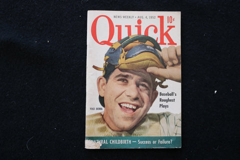 1952 AUGUST 4 QUICK DIGEST MAGAZINE - YOGI BERRA COVER - K 2418