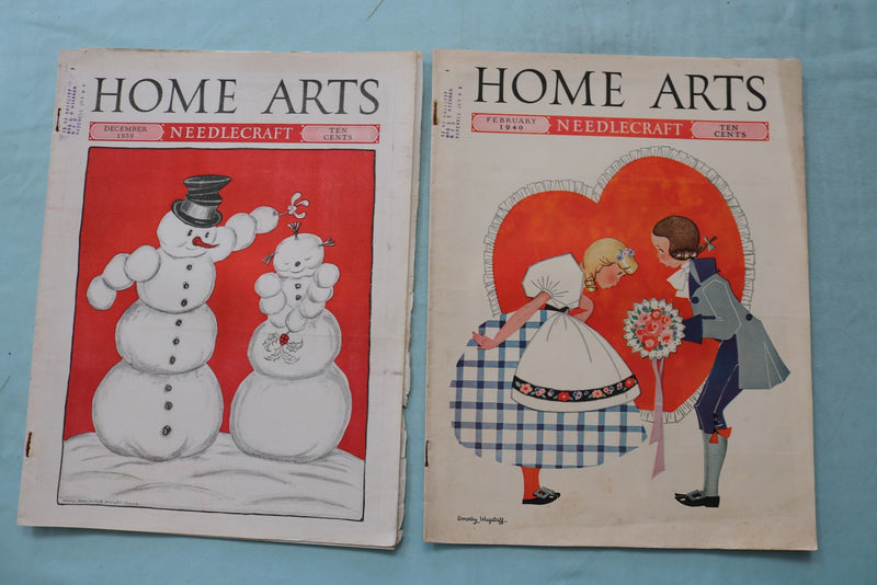 1936-1940 HOME ARTS NEEDLECRAFT MAGAZINE - LOT OF 17 - O 3969