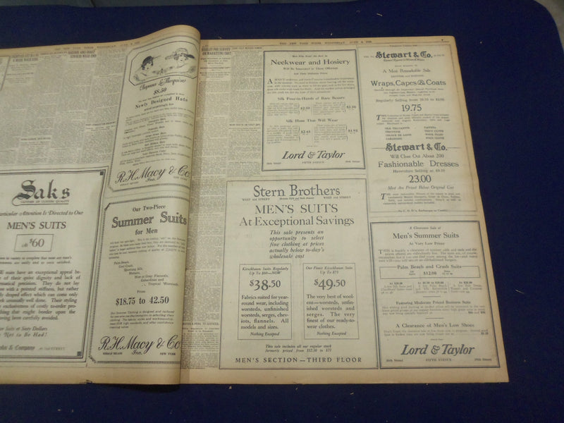 1920 JUNE 9 NEW YORK TIMES - CARUSO'S HOME ROBBED OF $400,000 - NT 9109