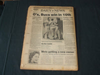 1979 OCT 4 NEW YORK DAILY NEWS NEWSPAPER - POPE JOHN PAUL -WE LOVED HIM- NP 3582