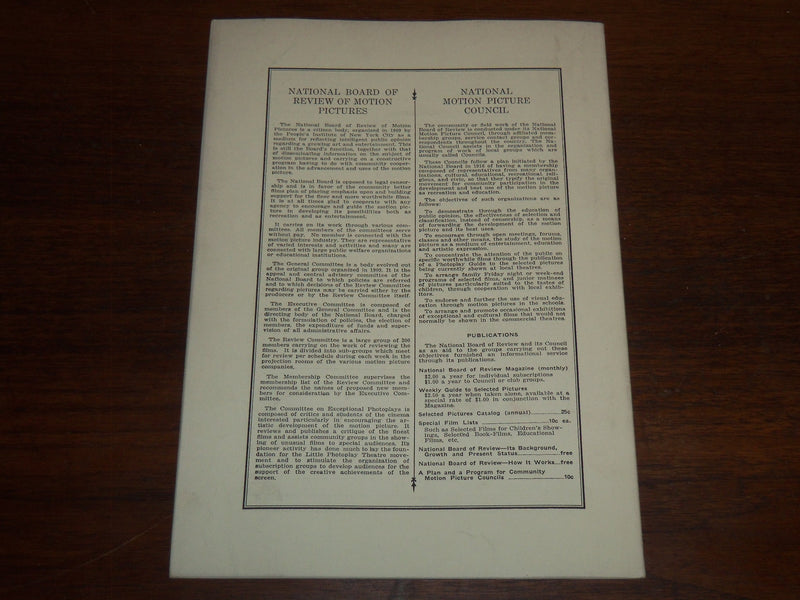 1940 JANUARY NATIONAL BOARD OF REVIEW MAGAZINE - CLARK GABLE & LEIGH - K 1147