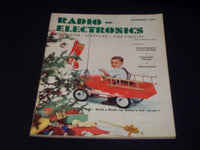 1954 DECEMBER RADIO ELECTRONICS MAGAZINE - RADIO FOR JUNIOR'S CAR COVER - E 7124