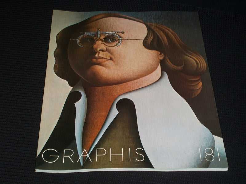1975 #181 GRAPHIS MAGAZINE VERY NICE COVER ART & INSIDE PAGES - E 855