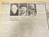 1932 MARCH 27 NEW YORK TIMES - TWO ON MISSION SEE LINDBERGH - NT 4093