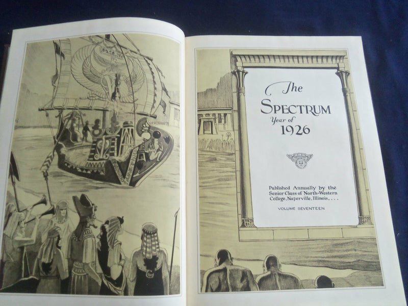 1926 THE SPECTRUM NORTH-WESTERN COLLEGE YEARBOOK -NAPERVILLE, ILLINOIS - YB 2711