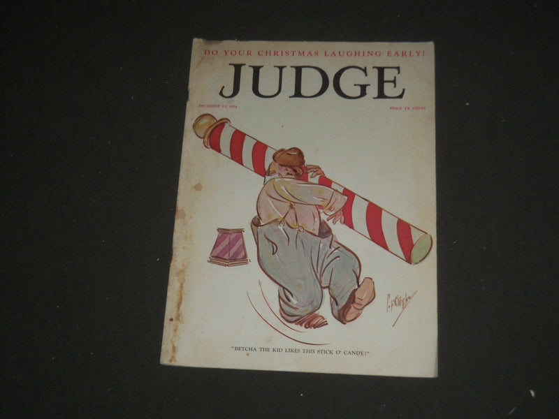 1924 DEC 13 JUDGE MAGAZINE - BETCHA THE KID LIKES THIS STICK O' CANDY!- ST 5453