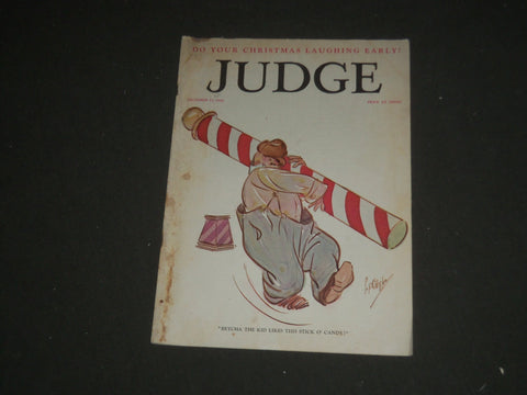 1924 DEC 13 JUDGE MAGAZINE - BETCHA THE KID LIKES THIS STICK O' CANDY!- ST 5453
