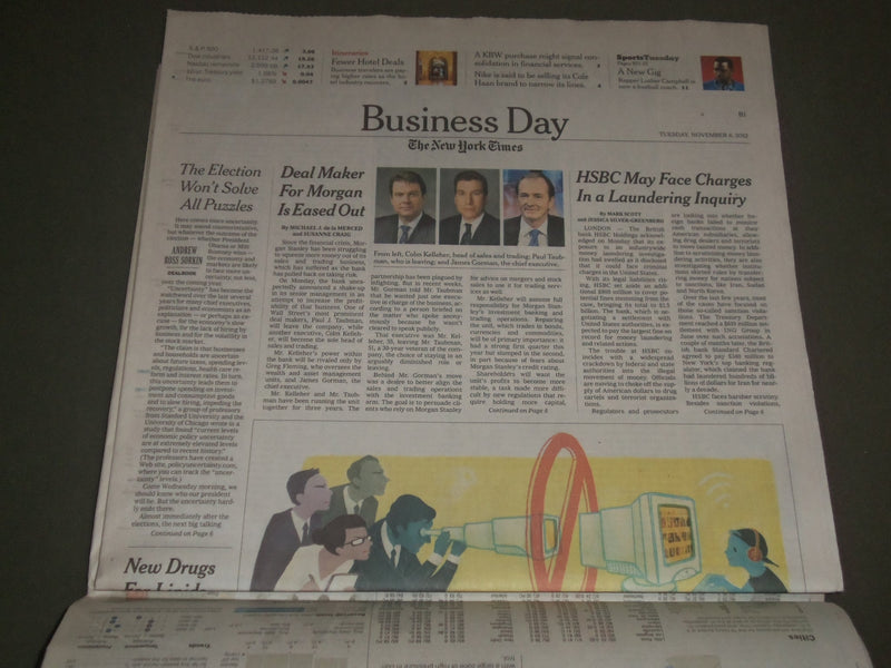 2012 NOV 6 NEW YORK TIMES - STATE BY STATE BATTLE FOR PRESIDENCY - NP 2732