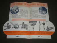 1939 YALE & TOWNE IN NEW YORK WORLD'S FAIR BROCHURE - J 2512