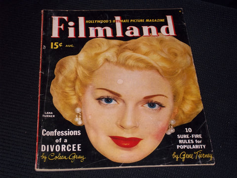 1950 AUGUST MOVIES MAGAZINE - LANA TURNER FRONT COVER - E 15259