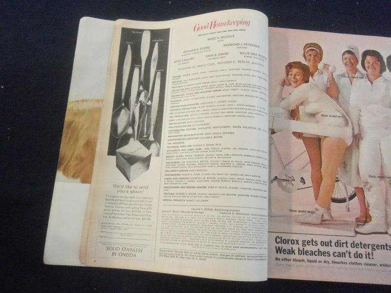 1965 APRIL GOOD HOUSEKEEPING MAGAZINE - NICE COVER, ARTICLES & ADS - F 514D