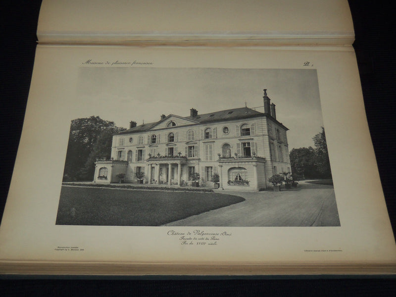 1920 MAISONS DE PLAISANCE FRANCAISES VOLUME BY MARQUIS GIRARDIN - PLATES - Z 273